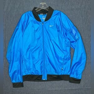 Nike Men’s Royal Blue Bomber Jacket with Black Trim